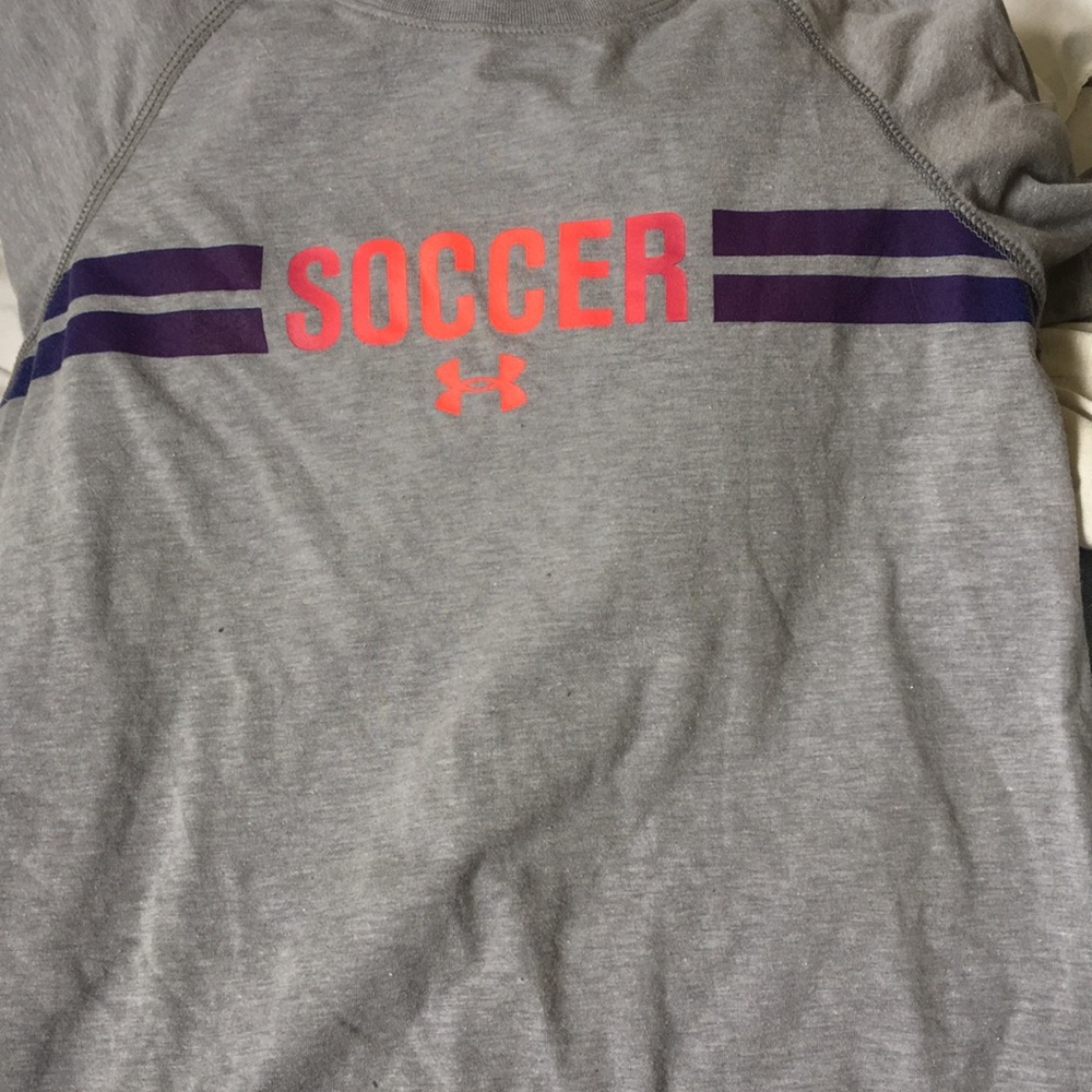 Under armor soccer girl shirt